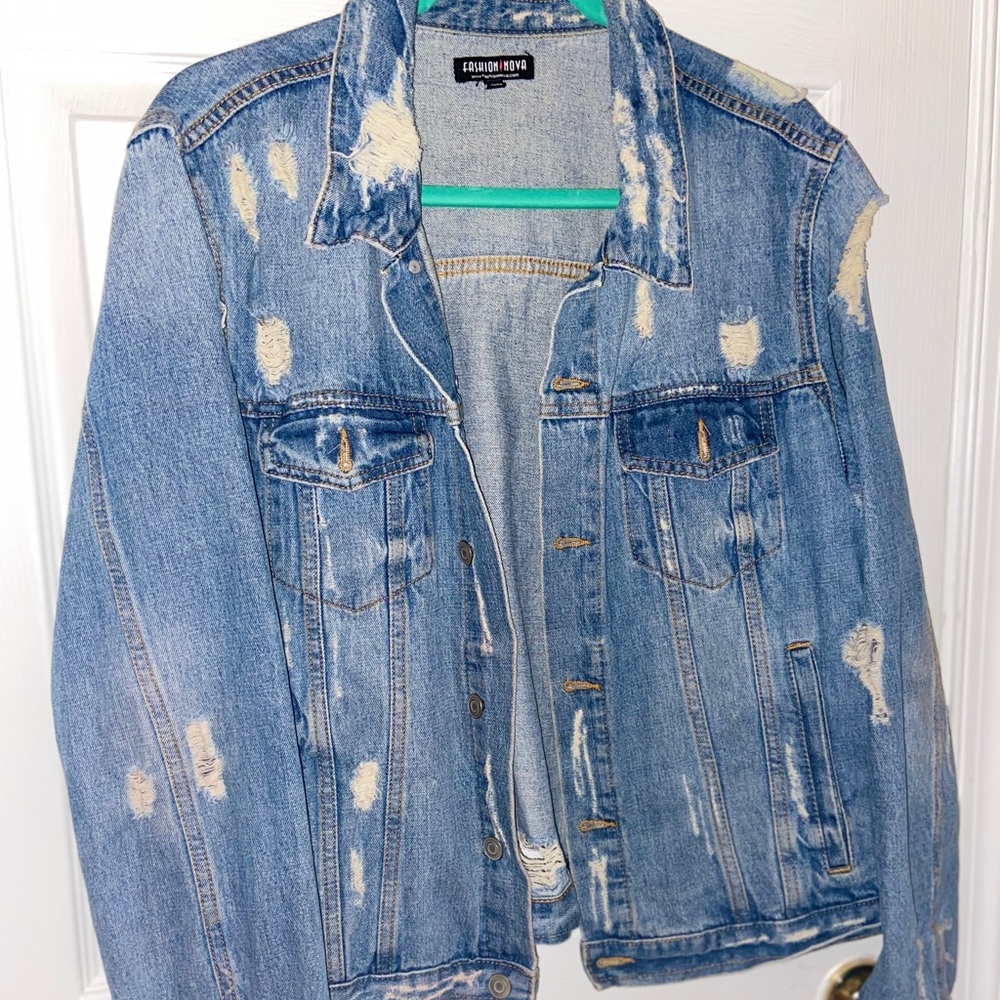Distressed Denim Jacket